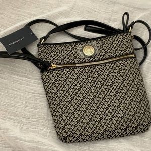 Tommy Hilfiger Hand/Crossbody Bag - Size: Small - Color: Tan & Black